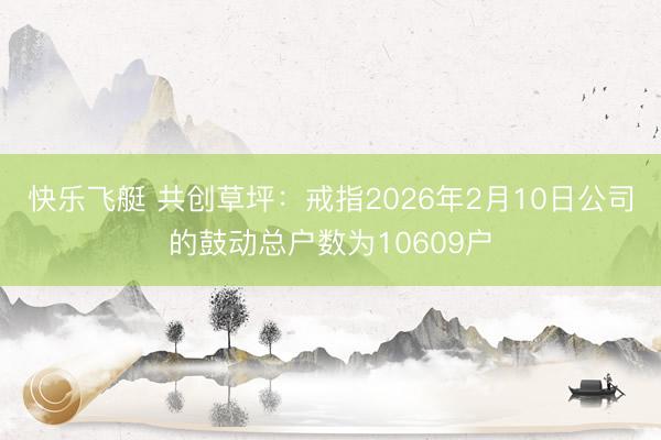 快乐飞艇 共创草坪：戒指2026年2月10日公司的鼓动总户数为10609户